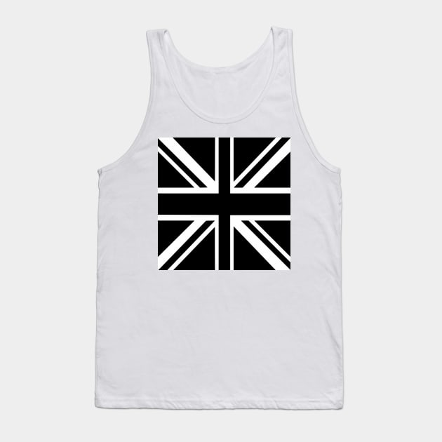 Newcastle United Black & White Union Jack Flag Tank Top by Culture-Factory